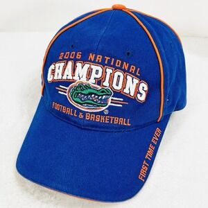 Florida Gators NCAA 2006 National Champs Football Basketball Hat Cap Adjustable